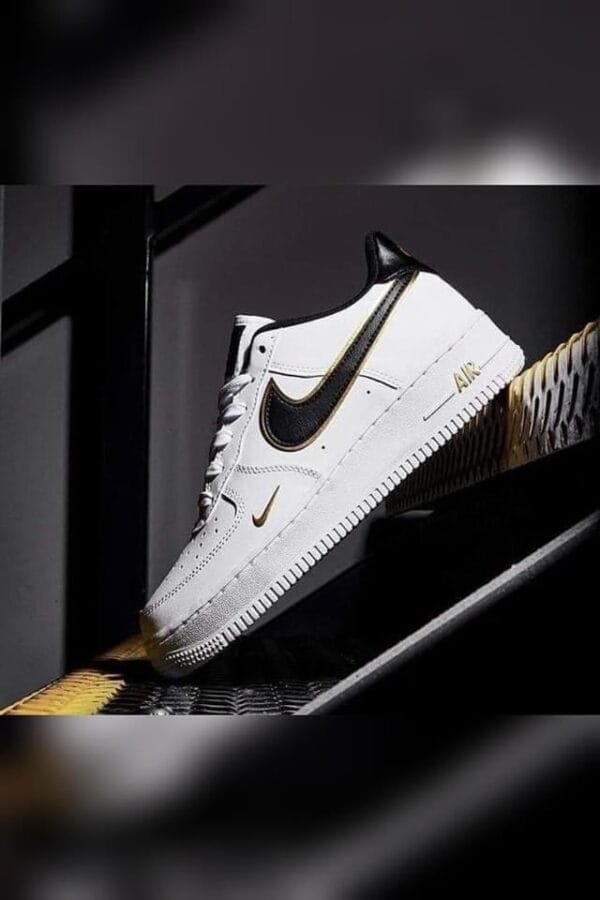 Nike Air Force Branco/Preto/Gold