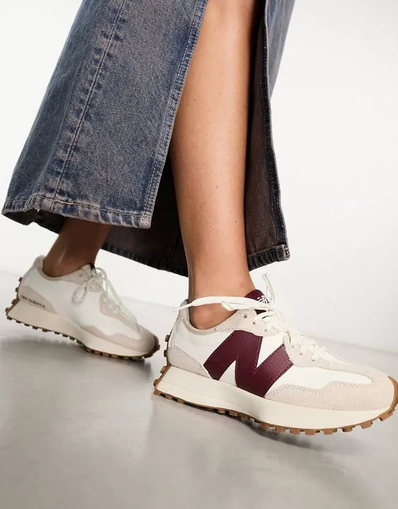 NB 327 Branco/Bordo