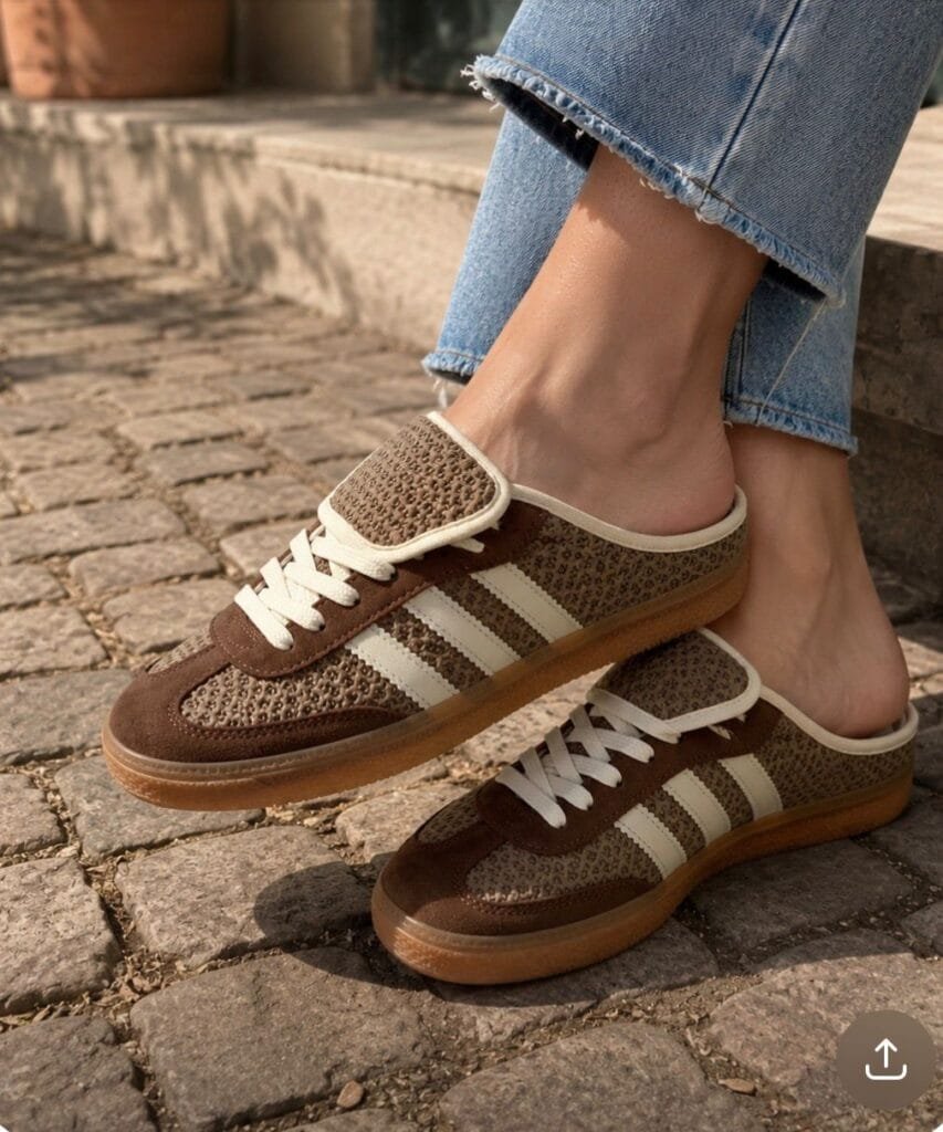 Adidas Samba Sandália Castanha